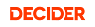 The Decider logo.