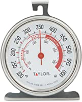 Taylor Precision Products 5932 Large Dial Kitchen Cooking Oven Thermometer, 3.25 Inch Dial, Stainless Steel