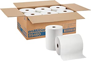 enMotion 10” Paper Towel Roll by GP PRO (Georgia-Pacific), White, 89460, 800 Feet Per Roll, 6 Rolls Per Case