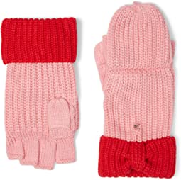 Bow Cuff Pop Top Gloves