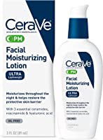 CeraVe PM Facial Moisturizing Lotion | Night Cream with Hyaluronic Acid and Niacinamide | Ultra-Lightweight, Oil-Free...