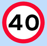 speed limit road sign