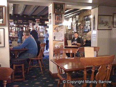 Inside a pub