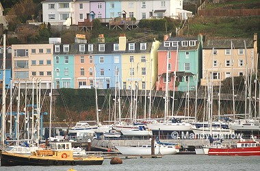 Houses by the coast in Cornwall