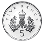 5 p coin