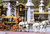 Queen leaving Buckingham Palace for State opening of Parliament