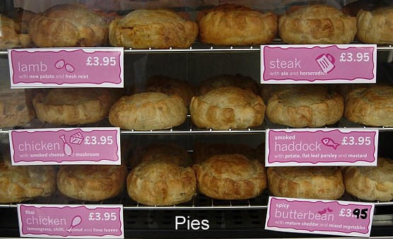 image: pies in covent Garden