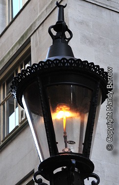 image: Close up of gas lamp