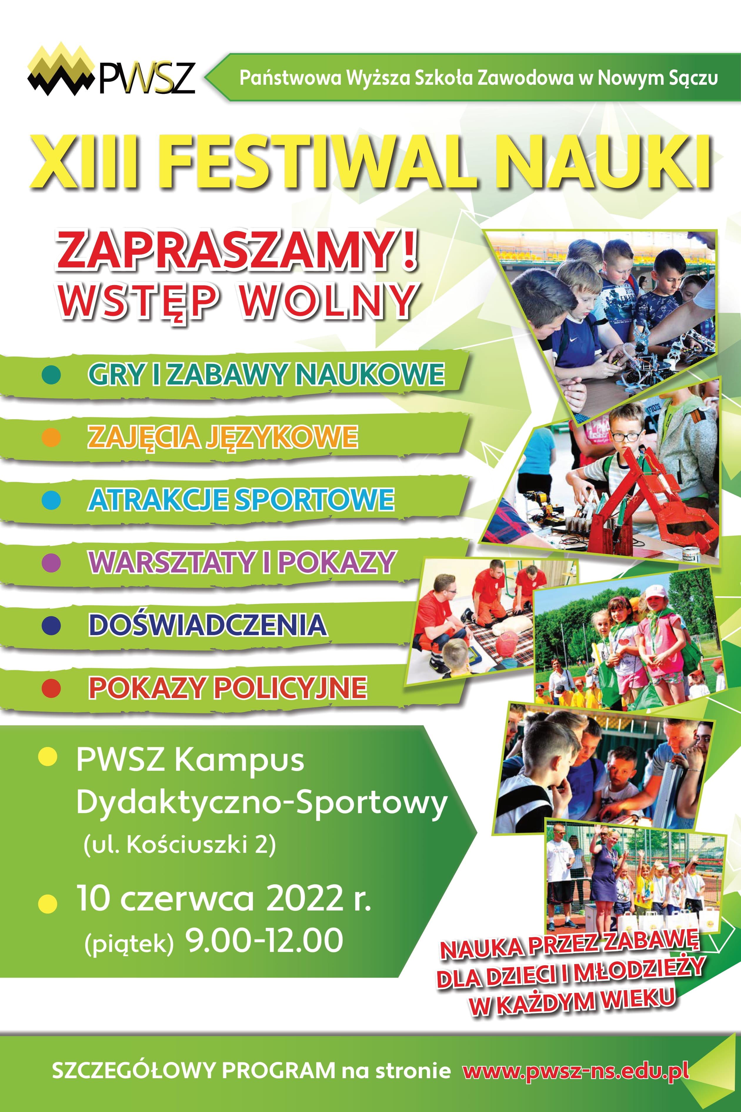 pwsz festiwal nauki 2022 b3 plakat 1